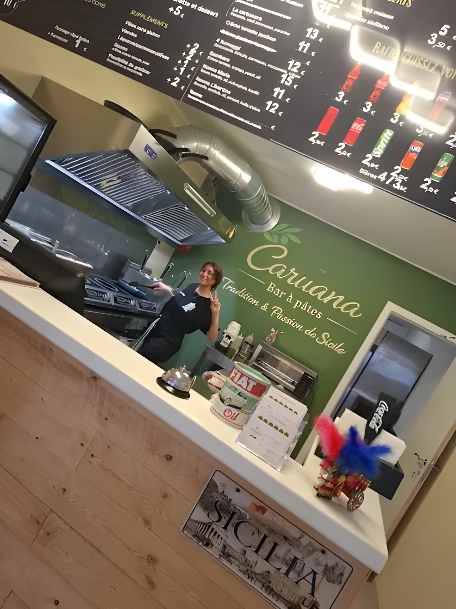 Intérieur de Caruana - Bar à pâtes