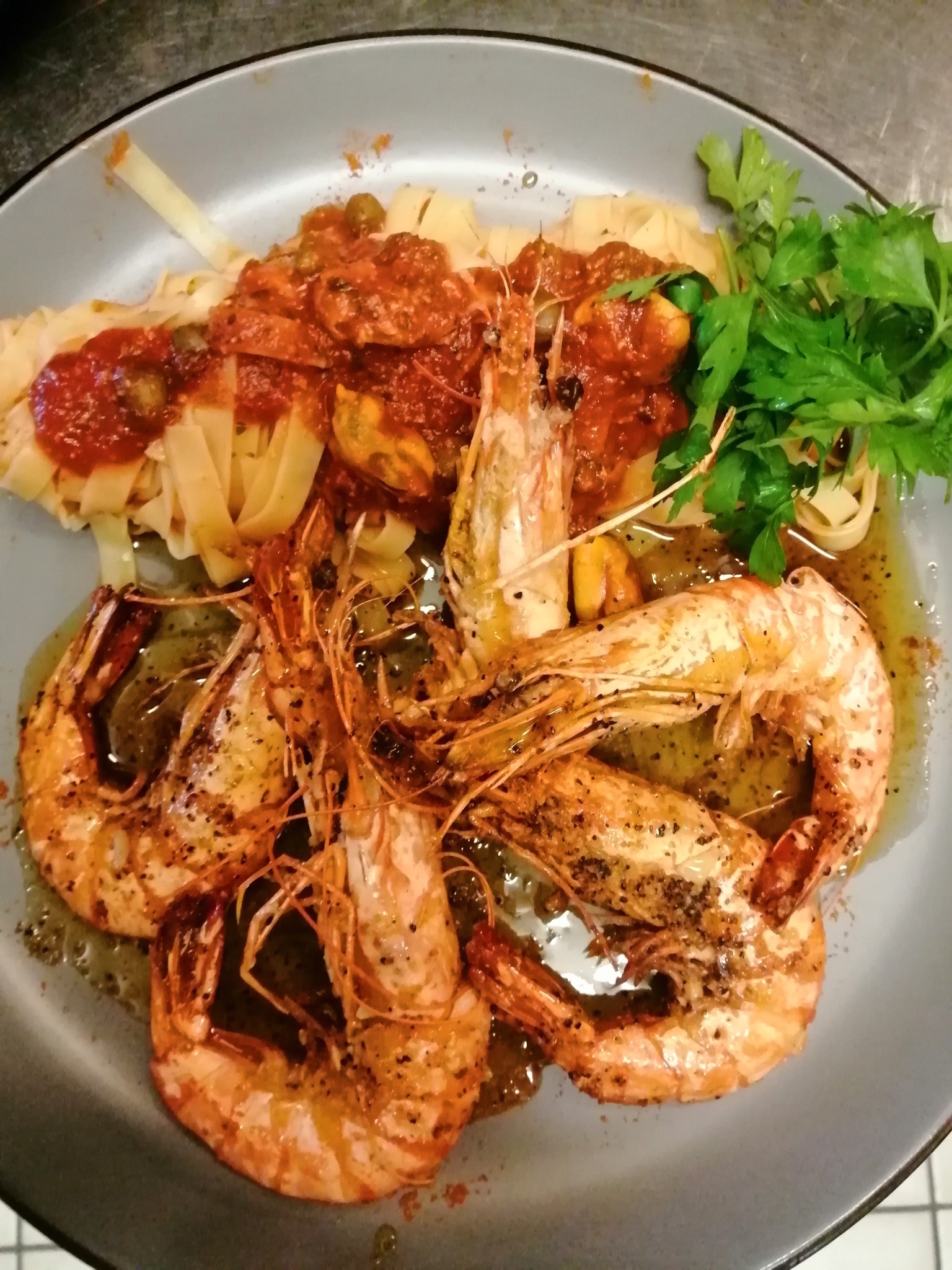 Scampis grillés